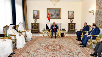 صورة توضيحية - مستقبلاً وزير خارجيتها.. السيسي يشيد بدور قطر