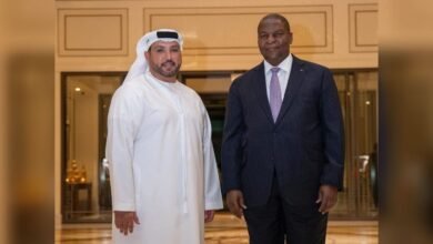 صورة توضيحية - مؤسس بلازو للضيافة منذر درويش يستقبل رئيس جمهورية أفريقيا الوسطى فوستان آرشانج تواديرا