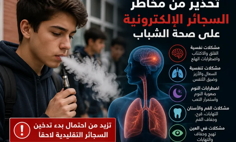 الكلية الملكية لطب الأطفال تحذر من أضرار السجائر الإلكترونية