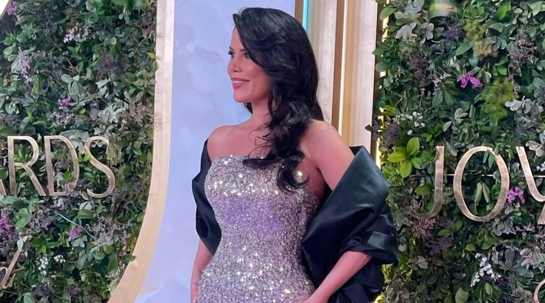 الممثلة فرح عمرو تتألق بحضورها في حفل Joy Awards 2026 بالرياض
