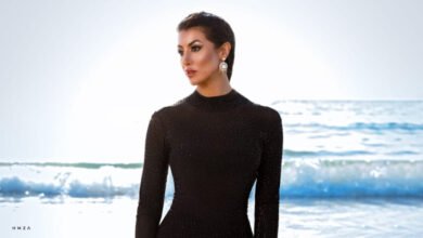 بإطلالة من توقيع دارها ال مصممة الأزياء زينة حلبي تتألق في أحدث ظهور