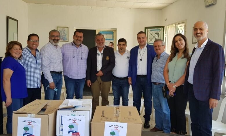 مبادرة من نادي روتاري عاليه توزيع ادوية ة للاطفال في سبعة مستوصفات في منطقة الجرد